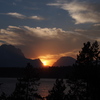 Sunset - Mt Moran and Jackson Lake