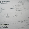 Mt Tam Sketch Map - The trail to summit cabin is about 0.3 Mi. from parking to the cabin/lookout