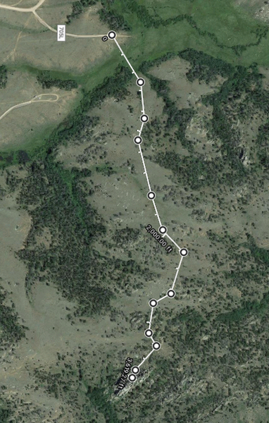 The easiest way out to Spaghetti aka Third Lost Wall.  Some of it is on trails, some of it is not.
