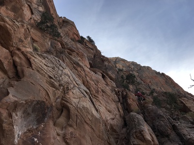 the 4th class scramble on the 5th pitch.
