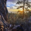 Sunset at the Claim Jumper Wall on a cold November evening.