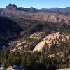 Bali, Java, & Celeb Domes from above Little Half Dome.