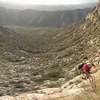 Tom arriving at the top of P2 (not so grassy... :-)