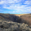 Fading light in the Owens River Gorge.