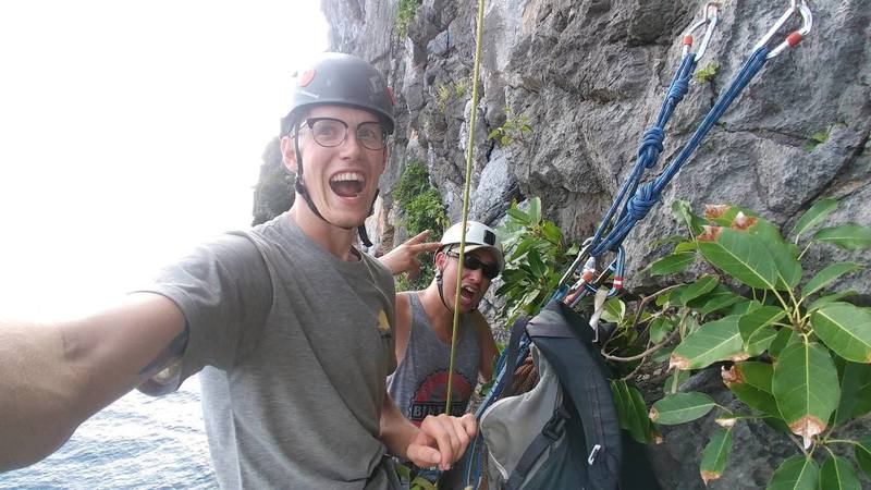 at the belay of Cruising for a bruising