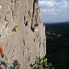 Master Of Stone, Masayuki Higa Cleaning up his gear after sending another route.