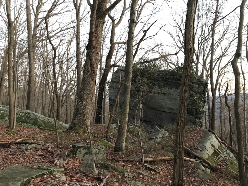 The Deep Woods Block as viewed from the approach trail.