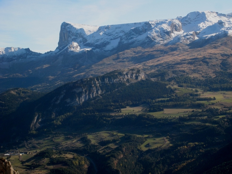 View of Pic du Bure from the summit of Le Piéroux