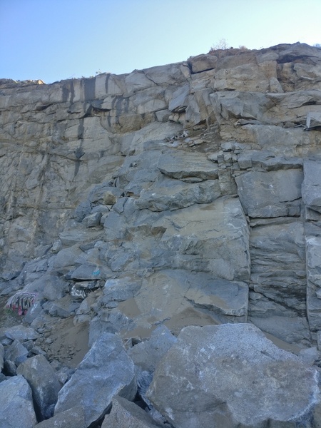 Some new boulders and lots of dirt on Schoolhouse Rock
