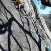 Warming up with Em belaying