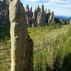 Luke Ross just before the final and hardest crux