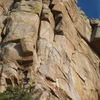 Climbers on the original 2nd pitch