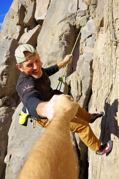 FA fist bump. Photo: Tom Grundy