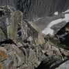 The initial downclimb off of West Granite Peak.