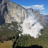 Sept 2017 rockfall on El Cap from Middle Cathedral