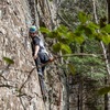 Clipping stance for second bolt (6'3" climber