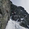 Crux hand jam/lieback pitch.