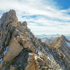 Colin just below the summit on the ridge