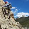 Super featured and fun scrambling to the top after the fourth pitch. April 2019.