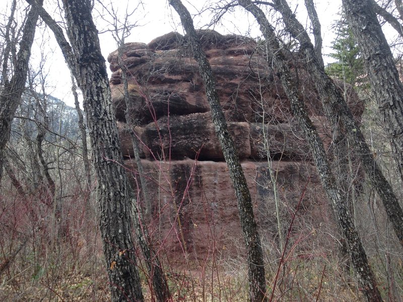Big Easy looking from the Stein Boulder.