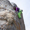 Charlene nearing the top of "Annie GYG"