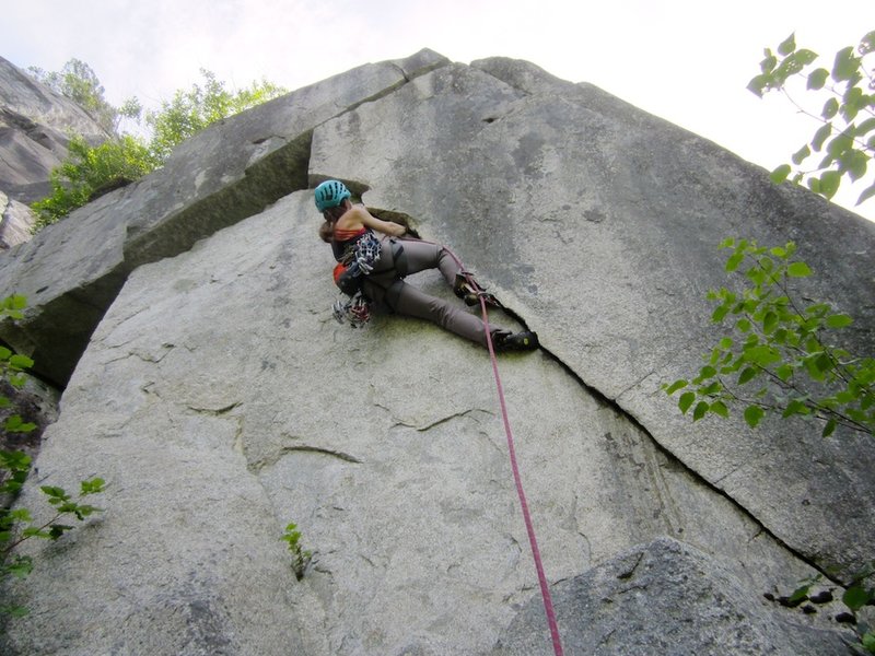 Allie leading Gord's Block.