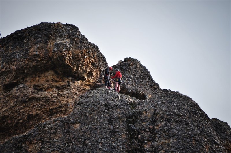 Tanner Bauer and Chris Deuto standing on top of the last pitch! Photo credits: Sam Hsin