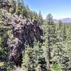Rare view of the crag
