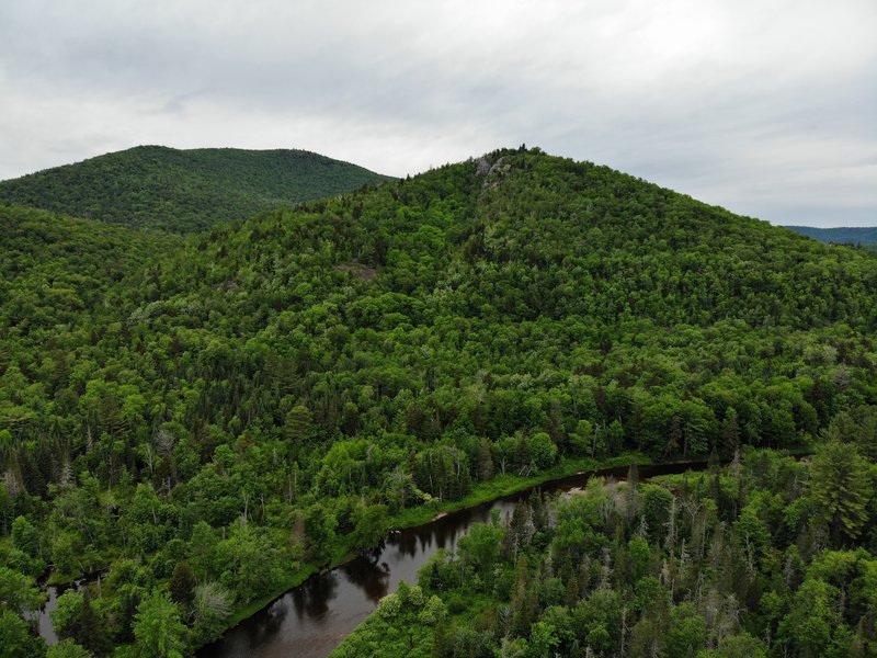 Shanty Cliffs from above the road.