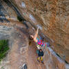 "Bistec de Biceps" (26/7b ), L'Olla, Siurana