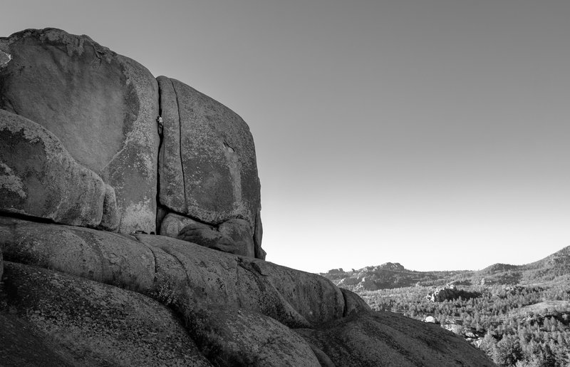 John heading towards the top.