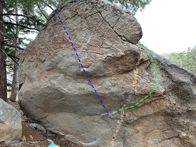 North face of Todd's Hand boulder