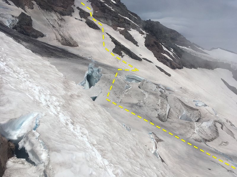 Wilson glacier seen from the upper Castle - July 2019