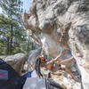 Jafari entering the crux.