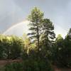 Rainbow over the trad area