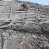 Todd on the upper stretch of Oil Slick.