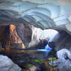 Snow cave near our camp.