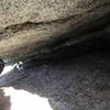 Looking down near the top of the P2 chimney.