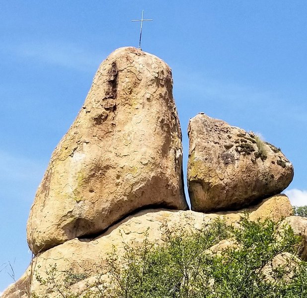 On the left Boulder, towards the right, between the two