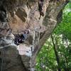 Hitting the jug that seperates the two boulder problems.