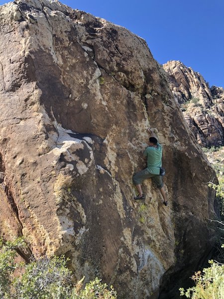 Bryan on the first ascent