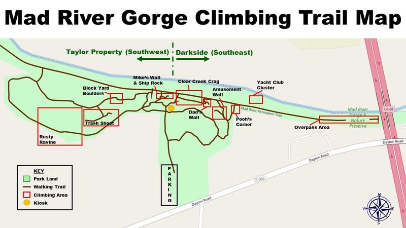 MRG Climber's Map (side 1)