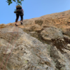 Big booty rappel off the back of Pagoda rock