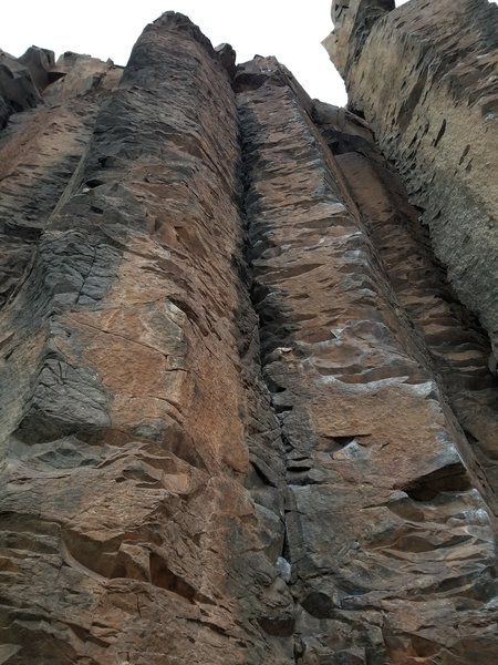 Crack in center of photo