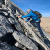 Easy scrambling on the N Rib of Mt. Tyndall