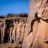 Pulling into the crux section of Incisor.