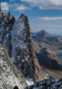 Tower 1 Gully from Dinwoody Pass in Sept 1980