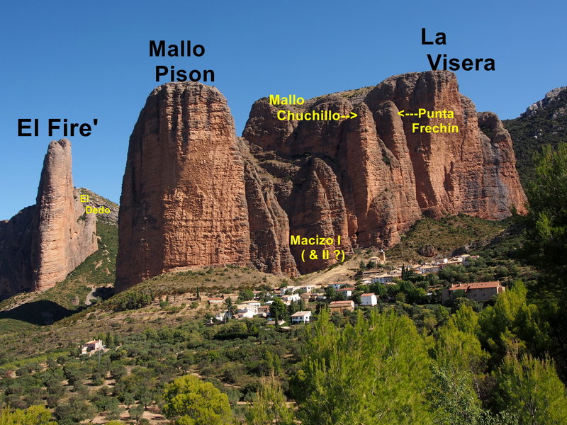 Rock Climbing in Riglos, Spain
