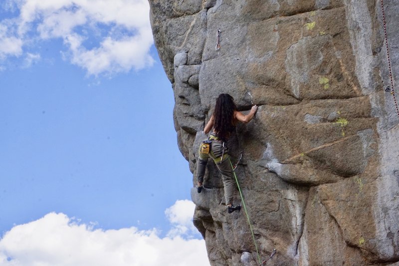 Getting ready to move into the crux.