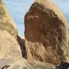 All clear below No Picnic (V3), Joshua Tree NP